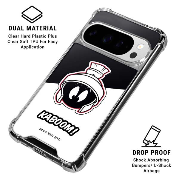 Looney Tunes Retro Marvin The Martian Google Pixel 10 Pro Clear Case