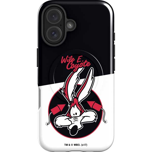 Looney Tunes Retro Wile E Coyote iPhone 16 Magsafe Impact Case