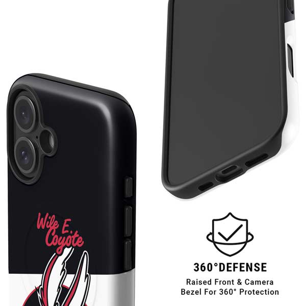 Looney Tunes Retro Wile E Coyote iPhone 16 Plus Magsafe Impact Case