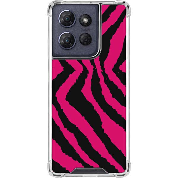 Retro Zebra Moto G Power 5G (2025) Clear Case
