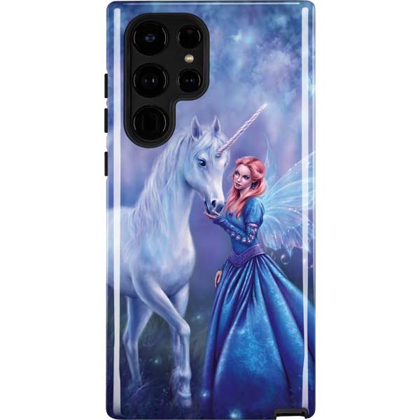 Rhiannon Fairy and Unicorn by Rachel Anderson Galaxy Cases
