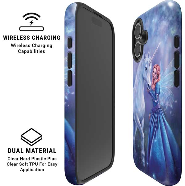 Rhiannon Fairy and Unicorn by Rachel Anderson iPhone 16 Magsafe Impact Case