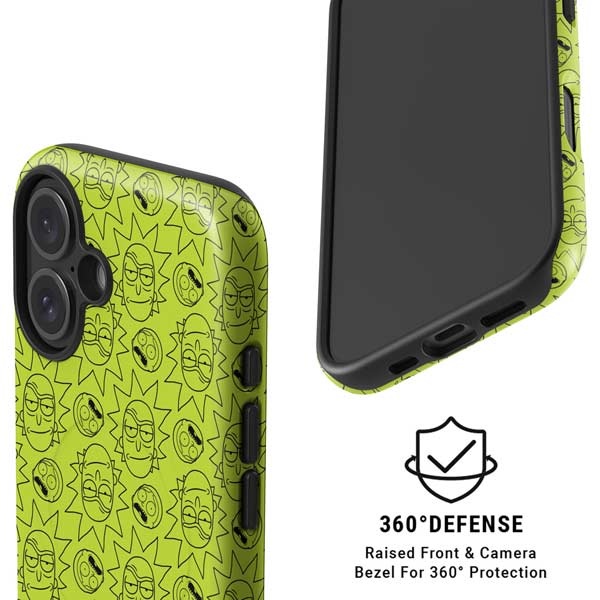 Adult Swim Rick and Morty Rick and Morty All Over Print iPhone 16 Magsafe Impact Case