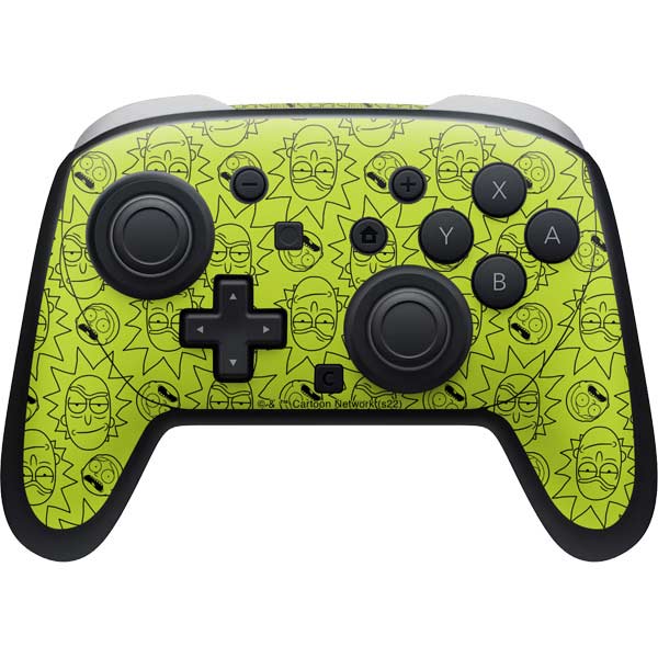 Adult Swim Rick and Morty Rick and Morty All Over Print Nintendo Switch 2 (2025) Pro Controller Skin