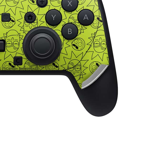 Adult Swim Rick and Morty Rick and Morty All Over Print Nintendo Switch 2 (2025) Pro Controller Skin