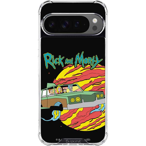Adult Swim Rick and Morty Family Wagon Google Pixel 10 Pro XL Clear Case
