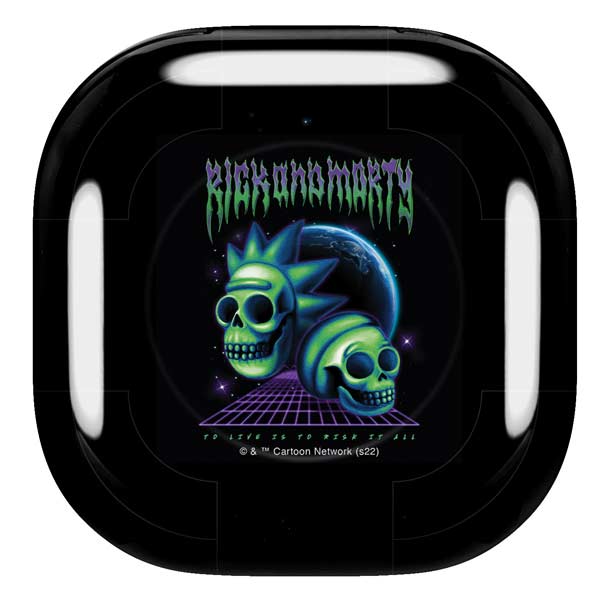 Adult Swim Rick and Morty Neon Skulls Galaxy Buds Live Skin
