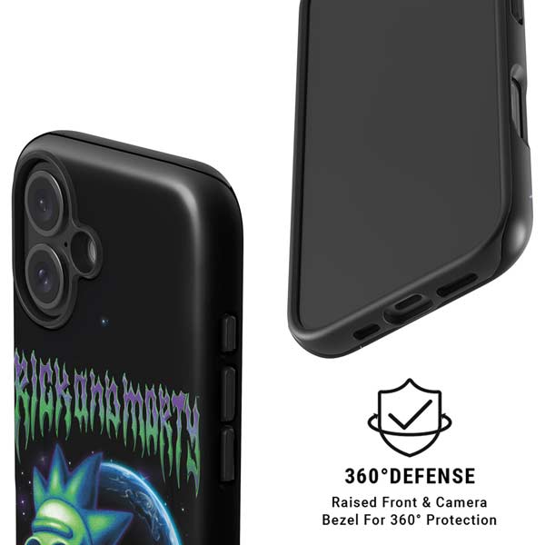 Adult Swim Rick and Morty Neon Skulls iPhone 16 Magsafe Impact Case