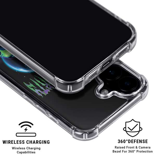 Adult Swim Rick and Morty Neon Skulls iPhone 16 Plus MagSafe Case