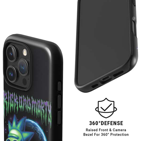 Adult Swim Rick and Morty Neon Skulls iPhone 16 Pro Magsafe Impact Case