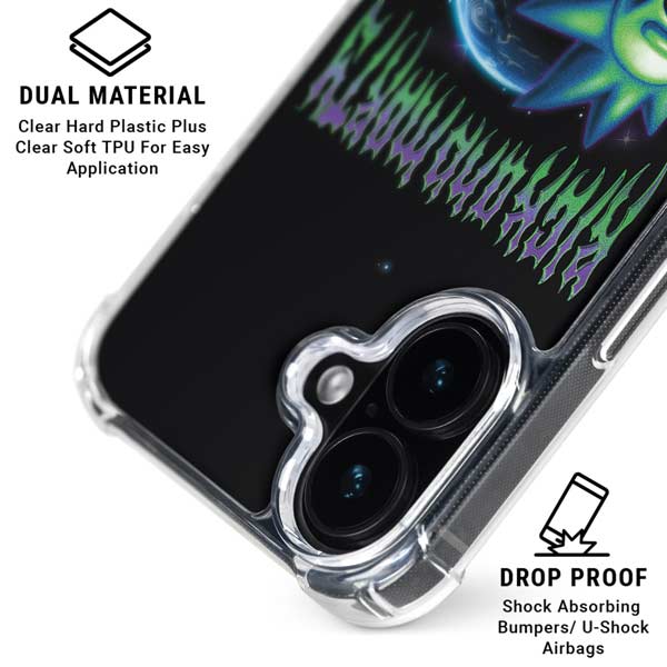 Adult Swim Rick and Morty Neon Skulls iPhone 17 MagSafe Case