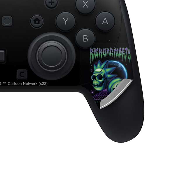 Adult Swim Rick and Morty Neon Skulls Nintendo Switch 2 (2025) Pro Controller Skin