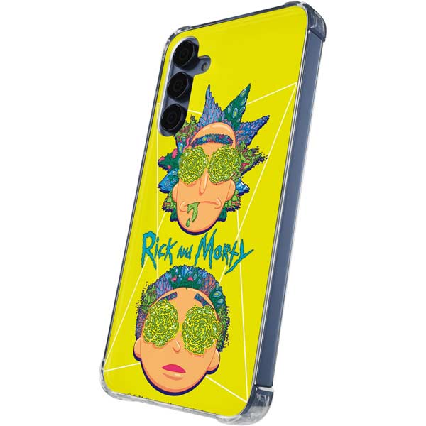 Adult Swim Rick and Morty Rick and Morty Portal Eyes Galaxy A35 5G Clear Case