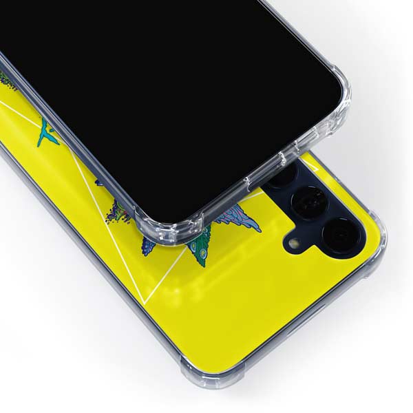 Adult Swim Rick and Morty Rick and Morty Portal Eyes Galaxy A35 5G Clear Case