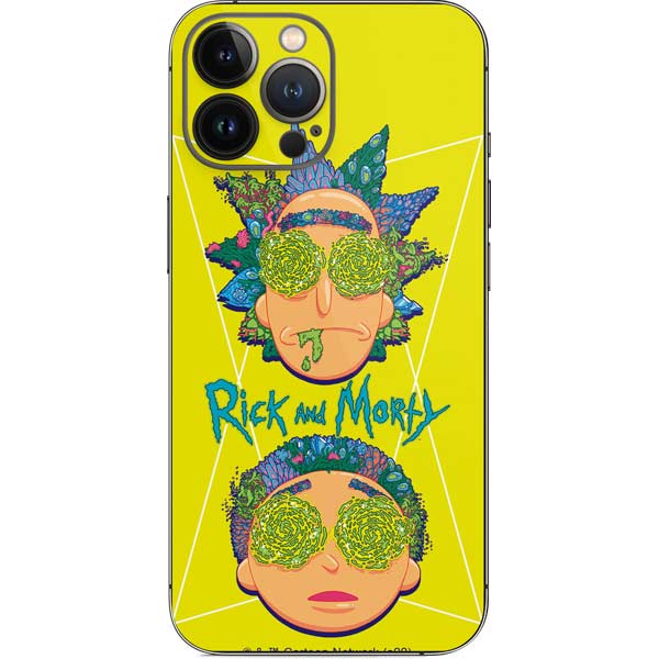 Adult Swim Rick and Morty Rick and Morty Portal Eyes iPhone 15 Pro Max Skin