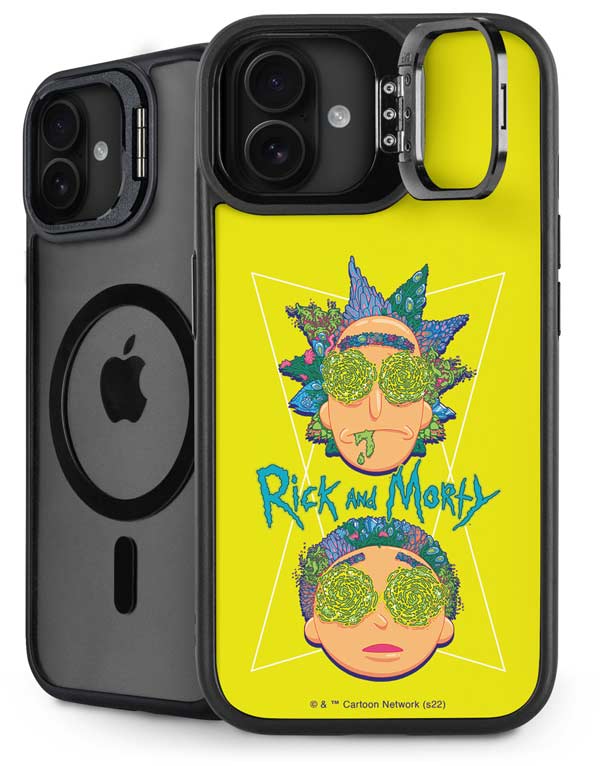 Adult Swim Rick and Morty Rick and Morty Portal Eyes iPhone 16 Kickstand Case