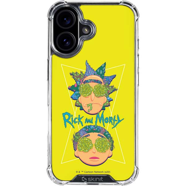 Adult Swim Rick and Morty Rick and Morty Portal Eyes iPhone 16 Plus Clear Case