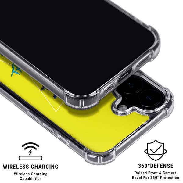 Adult Swim Rick and Morty Rick and Morty Portal Eyes iPhone 16 Plus Clear Case