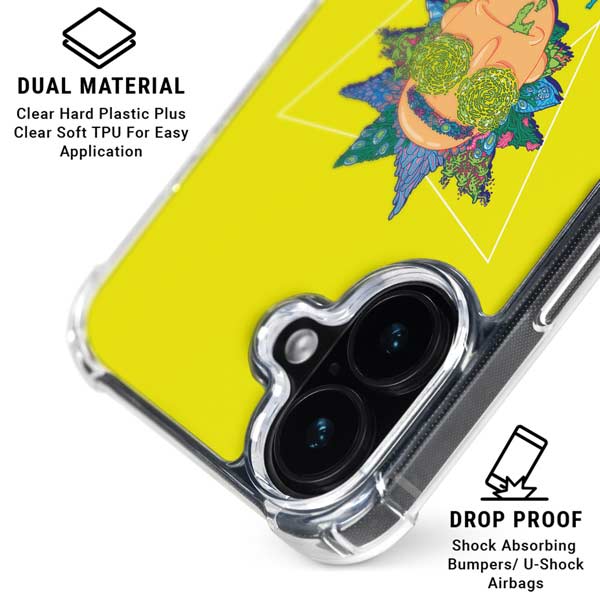 Adult Swim Rick and Morty Rick and Morty Portal Eyes iPhone 16 Plus Clear Case