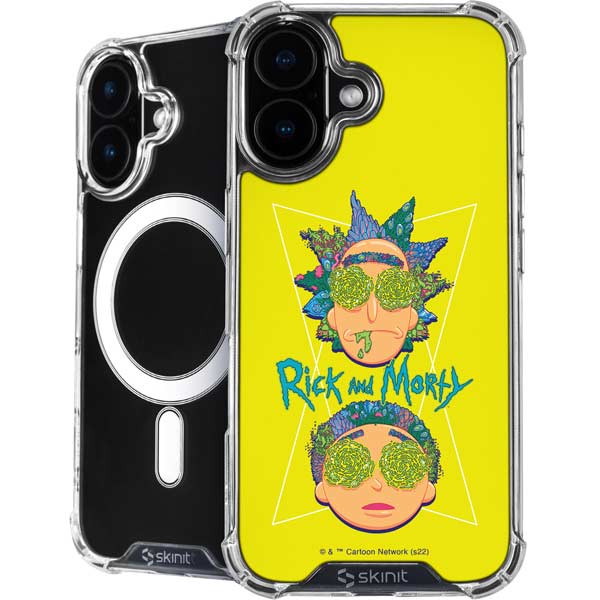 Adult Swim Rick and Morty Rick and Morty Portal Eyes iPhone 16 Plus MagSafe Case