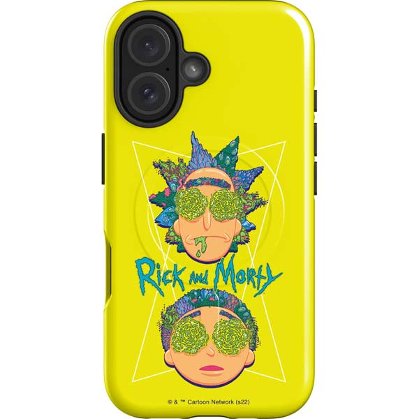 Adult Swim Rick and Morty Rick and Morty Portal Eyes iPhone 16 Plus Magsafe Impact Case