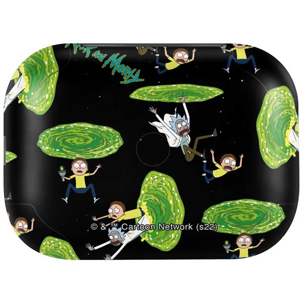 Adult Swim Rick and Morty Portal Pattern Amazon Echo Buds Skin