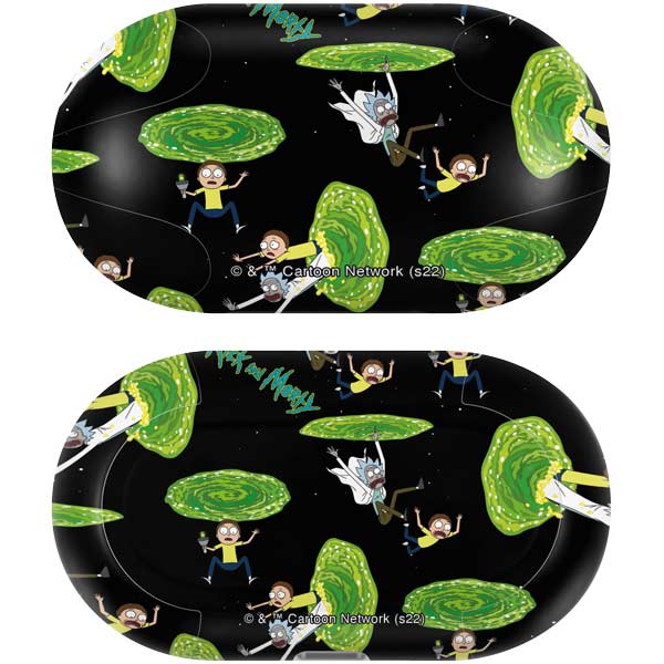 Adult Swim Rick and Morty Portal Pattern Galaxy Buds Plus Skin