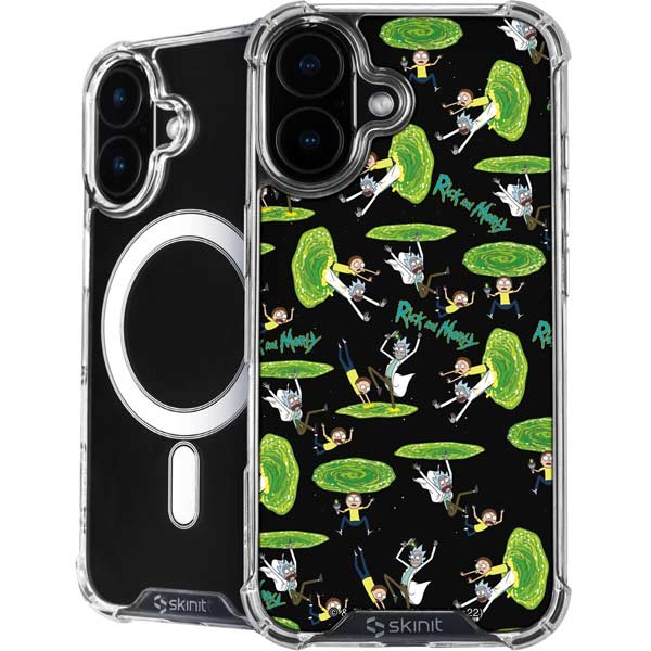 Adult Swim Rick and Morty Portal Pattern iPhone 17 MagSafe Case