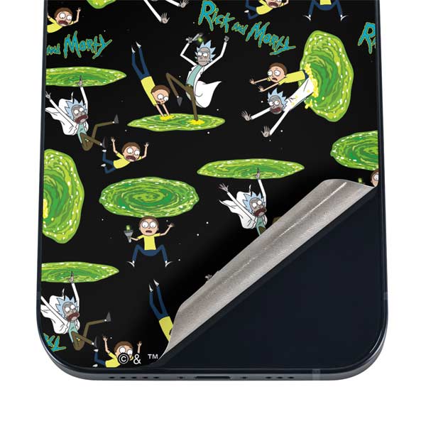 Adult Swim Rick and Morty Portal Pattern iPhone 17 Pro Max Skin