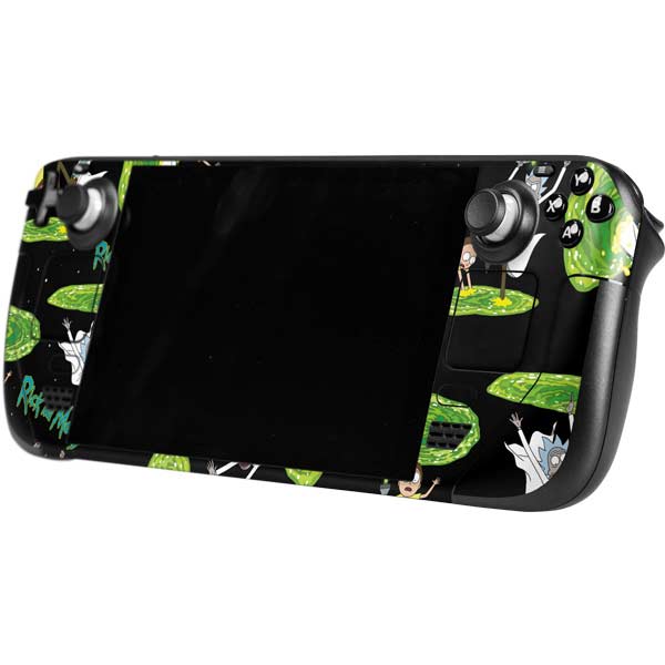 Rick Password Computer Adult Swim Rick and Morty Portal Pattern Steam Deck Handheld Gaming ...