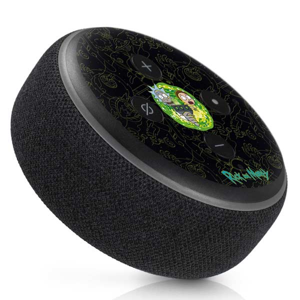 Adult Swim Rick and Morty Portal Travel Amazon Echo Dot Skin