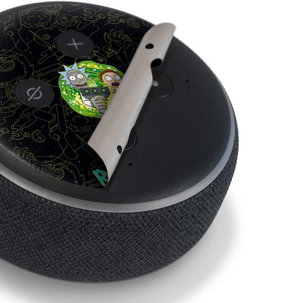 Adult Swim Rick and Morty Portal Travel Amazon Echo Dot Skin