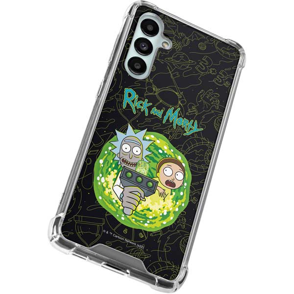 Adult Swim Rick and Morty Portal Travel Galaxy A16 5G Clear Case