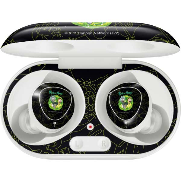 Adult Swim Rick and Morty Portal Travel Galaxy Buds Plus Skin