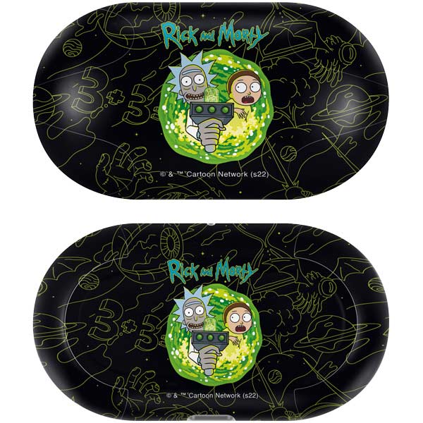 Adult Swim Rick and Morty Portal Travel Galaxy Buds Plus Skin