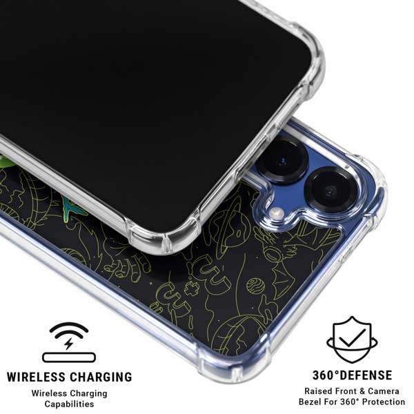 Adult Swim Rick and Morty Portal Travel Galaxy S25 Plus Clear Case