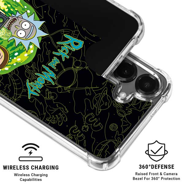Adult Swim Rick and Morty Portal Travel Galaxy S26 Plus Clear Case