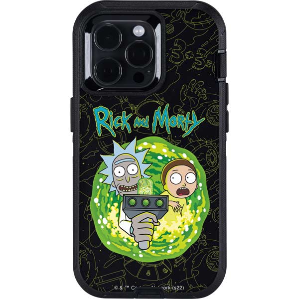 Adult Swim Rick and Morty Portal Travel Otterbox Defender iPhone Skin