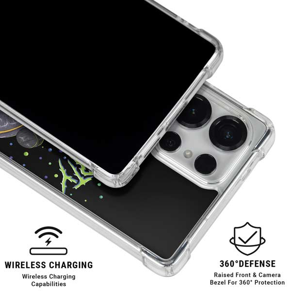 Adult Swim Rick and Morty Spaceship Galaxy S25 Ultra Clear Case