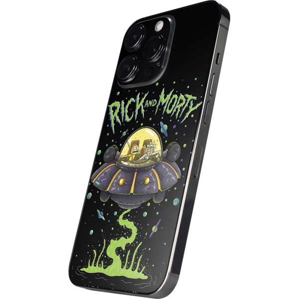 Adult Swim Rick and Morty Spaceship iPhone 15 Pro Max Skin