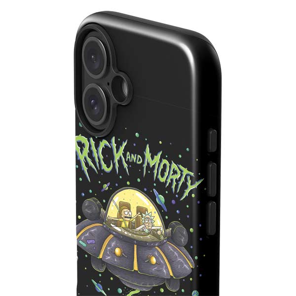 Adult Swim Rick and Morty Spaceship iPhone 17 Impact Case