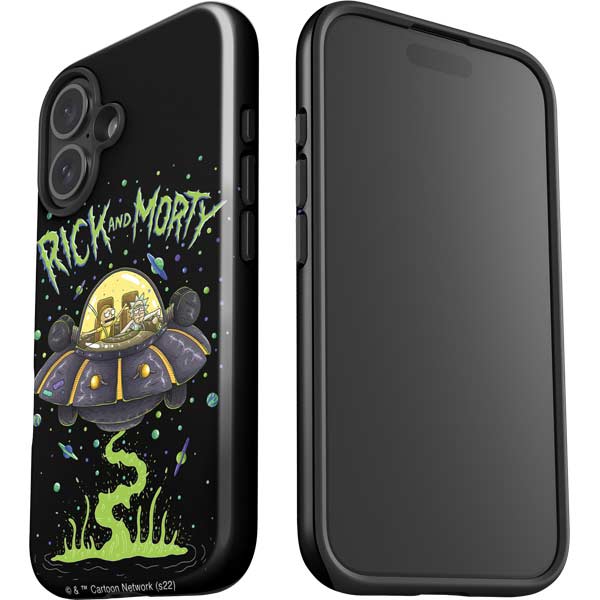 Adult Swim Rick and Morty Spaceship iPhone 17 Impact Case