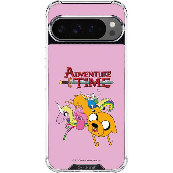 Adult Swim Adventure Time Riding in a Unicorn Google Pixel 10 Pro XL Clear Case