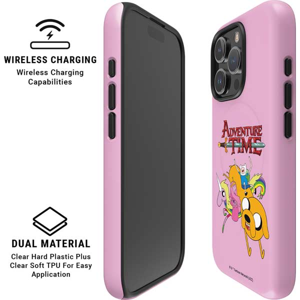 Adult Swim Adventure Time Riding in a Unicorn iPhone 16 Pro Max Magsafe Impact Case