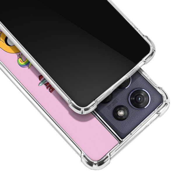 Adult Swim Adventure Time Riding in a Unicorn Moto G 5G (2025) Clear Case