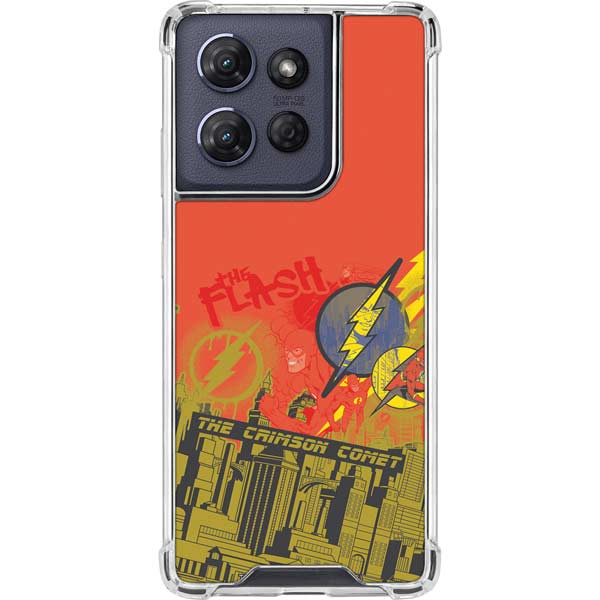 DC Comics The Flash City Collage Art Moto G Play 5G (2025) Clear Case