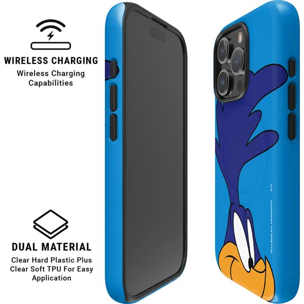 Looney Tunes Road Runner Zoomed In iPhone 16 Pro Magsafe Impact Case