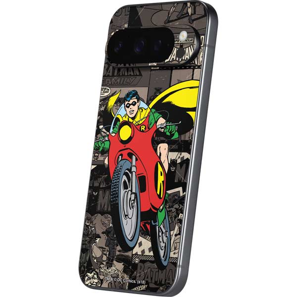 DC Comics Robin Vintage Action pose pattern Google Pixel 10 Pro XL Skin