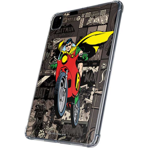 DC Comics Robin Vintage Action pose pattern iPad Pro 11in (2024) Clear Case