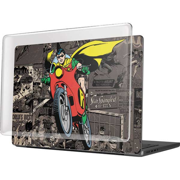 DC Comics Robin Vintage Action pose pattern MacBook Pro 14in (2021-24) Case plus Skin